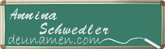 Annina Schwedler Visitenkarte